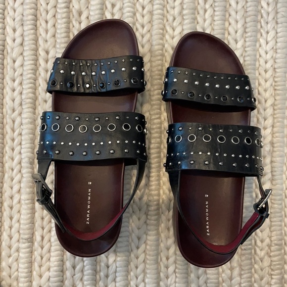 Platform Zara Sandals with Studding Detail